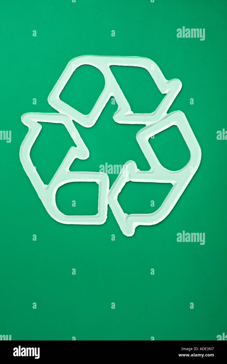 Recycling-Symbol Stockfoto