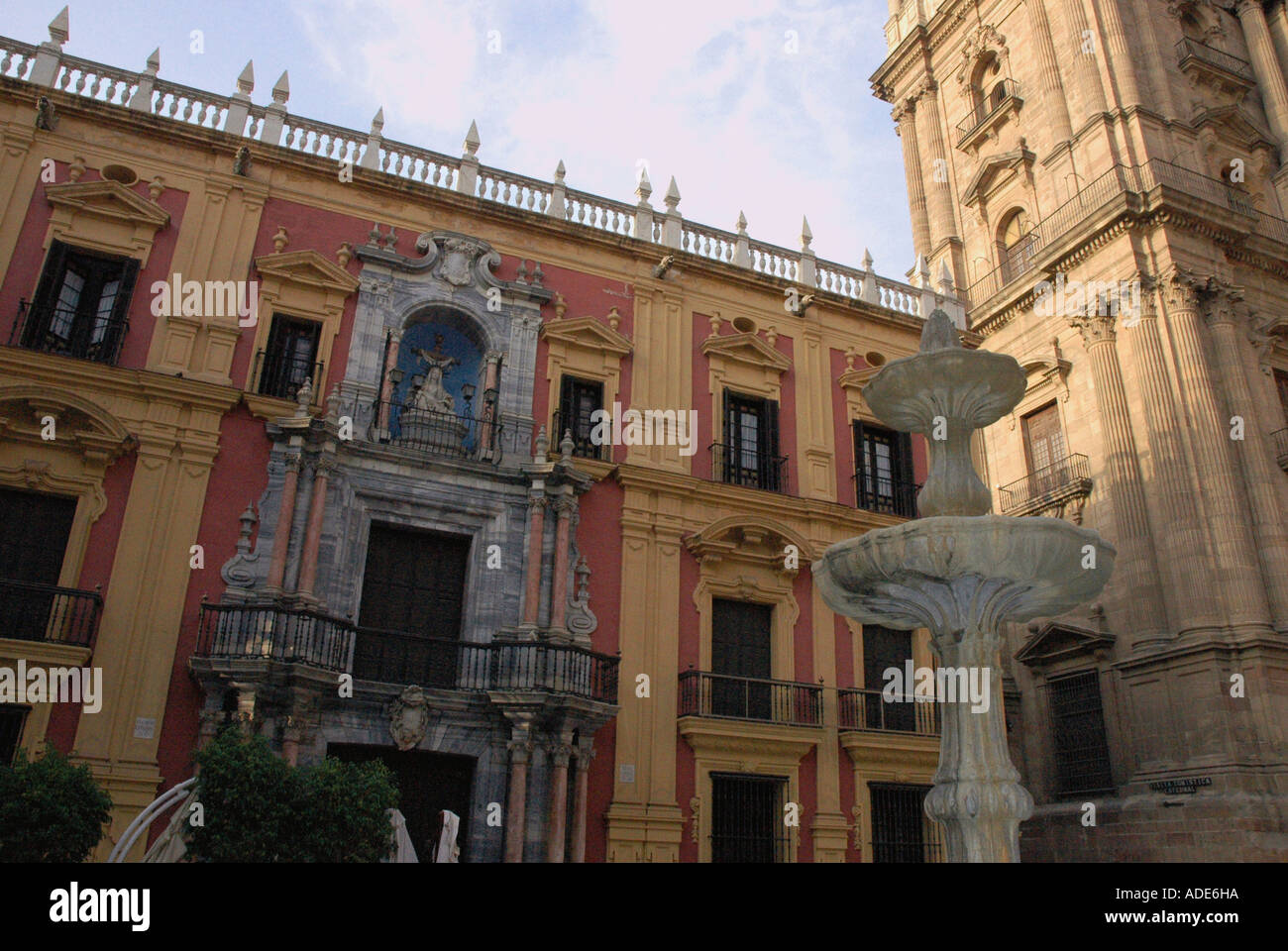 Ansicht der Catedral De La Encarnación Inkarnation Kathedrale Malaga Costa del Sol Sonne Küste Andalusien Andalusien Spanien Europa Stockfoto