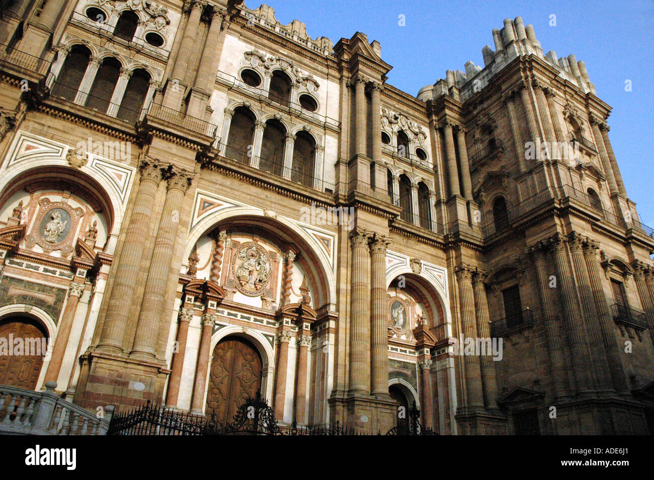 Ansicht der Catedral De La Encarnación Inkarnation Kathedrale Malaga Costa del Sol Sonne Küste Andalusien Andalusien Spanien Europa Stockfoto