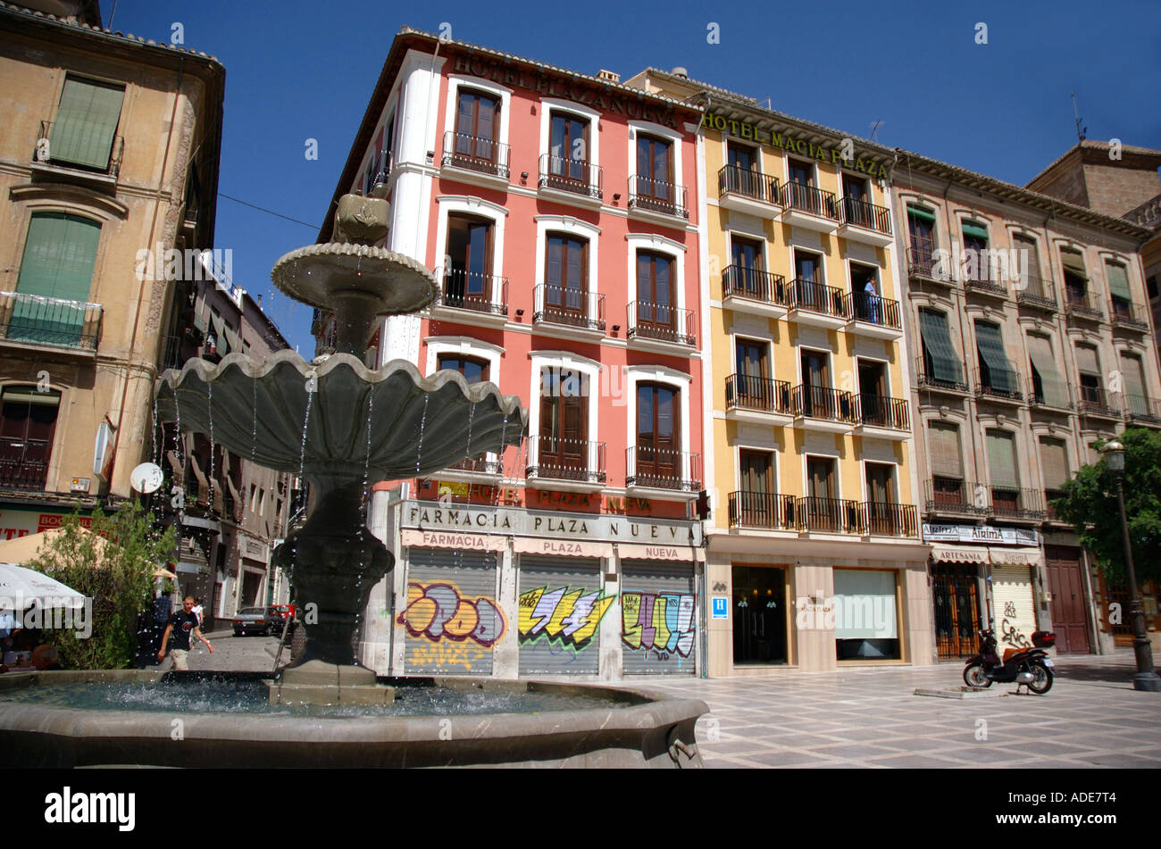 Blick auf charakteristische Gebäude Granada Andalusien Andalusien España Spanien Iberia Europa Stockfoto