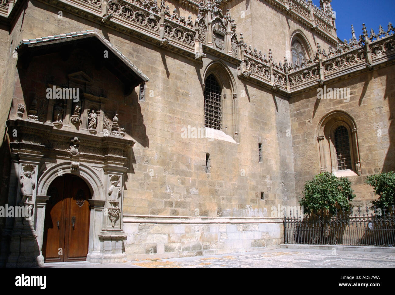 Blick auf die Kathedrale Granada Andalusien Andalusien España Spanien Iberia Europa Stockfoto