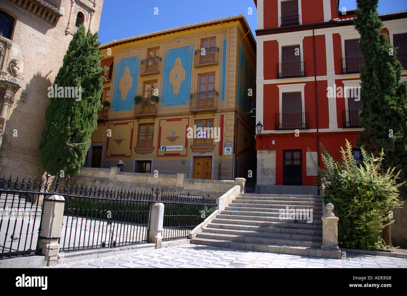 Blick auf charakteristische Gebäude Granada Andalusien Andalusien España Spanien Iberia Europa Stockfoto