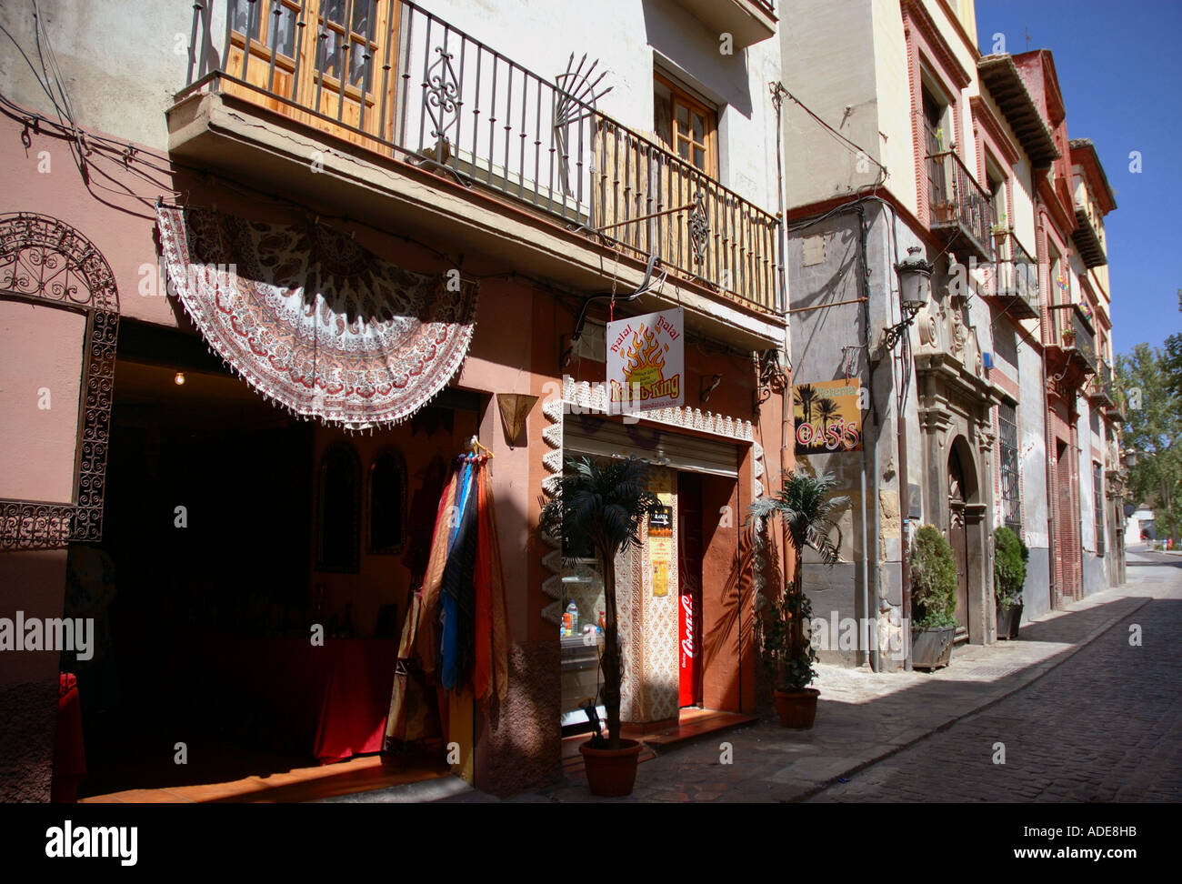 Charakteristischen Blick auf Granada Andalusien Andalusien España Spanien Iberia Europa Stockfoto