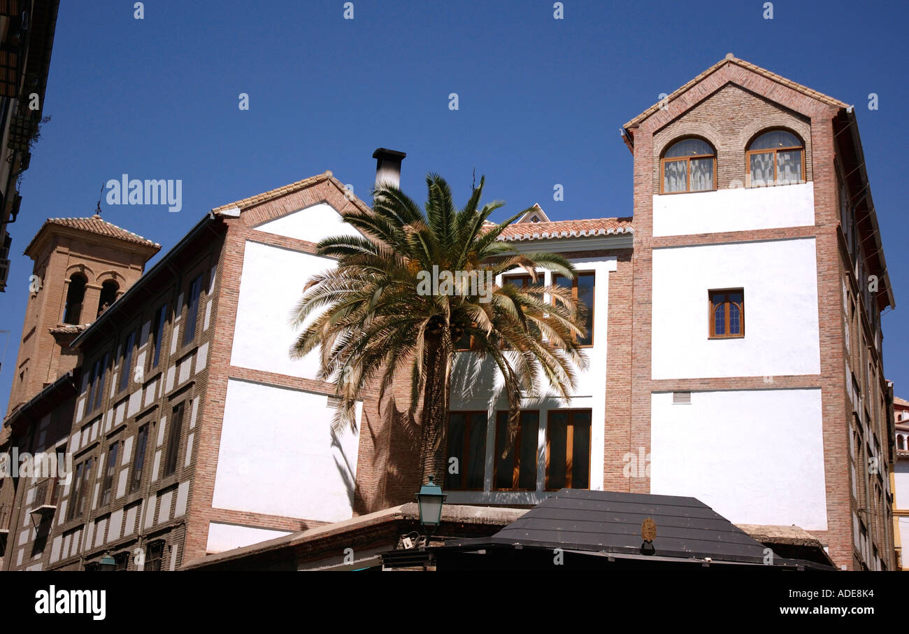 Blick auf charakteristische Gebäude Granada Andalusien Andalusien España Spanien Iberia Europa Stockfoto