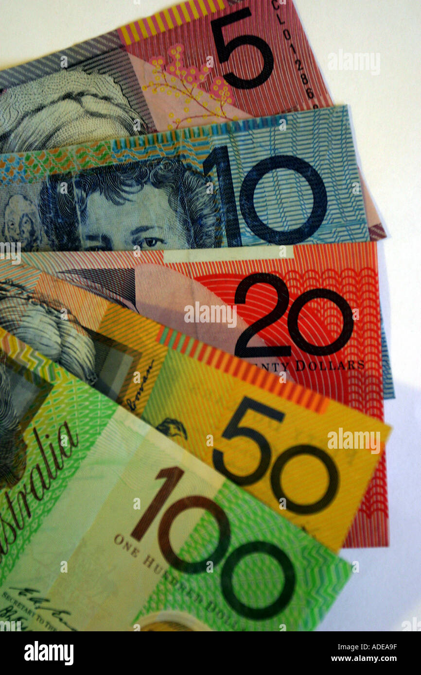 Australische Geld Stockfoto