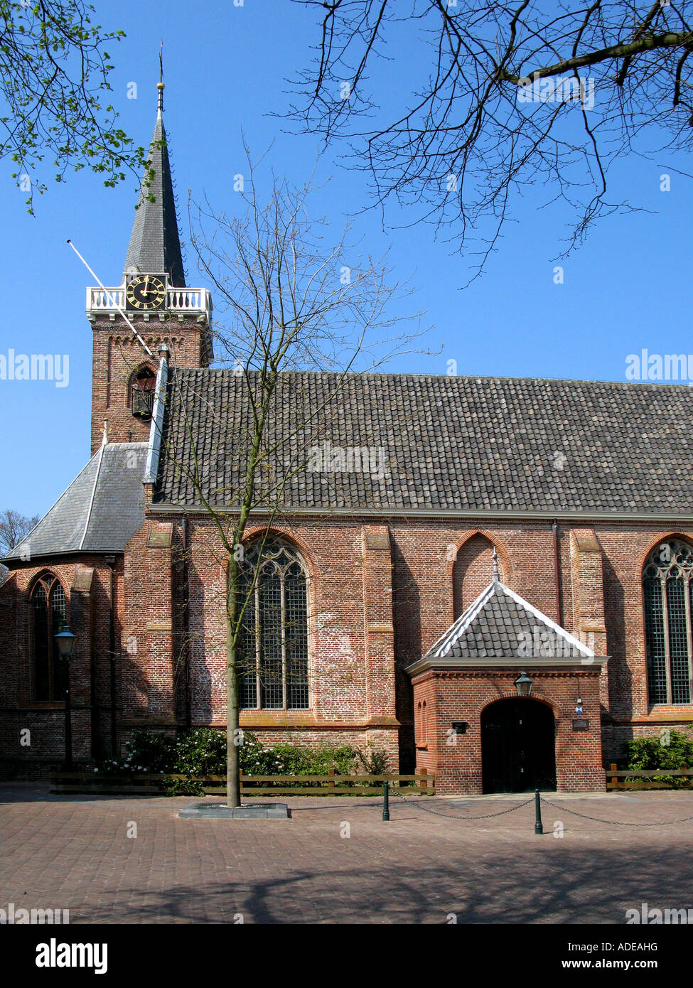 Protestantischen Niederlande Katwijk Hervormde Gemeente Stockfoto