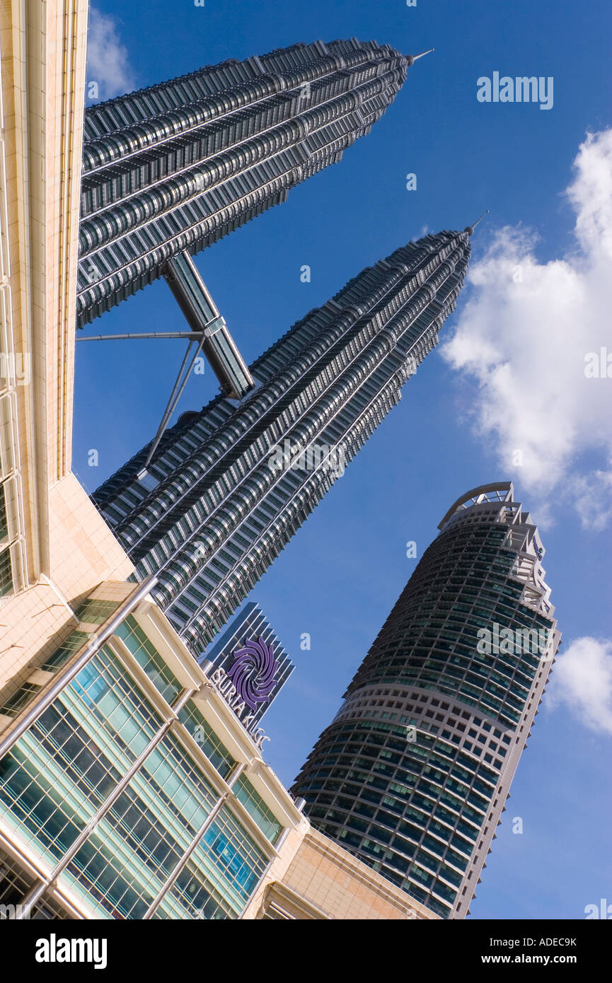 KLCC Towers in Kuala Lumpur, Malaysia. Ehemals Petronas Towers Stockfoto
