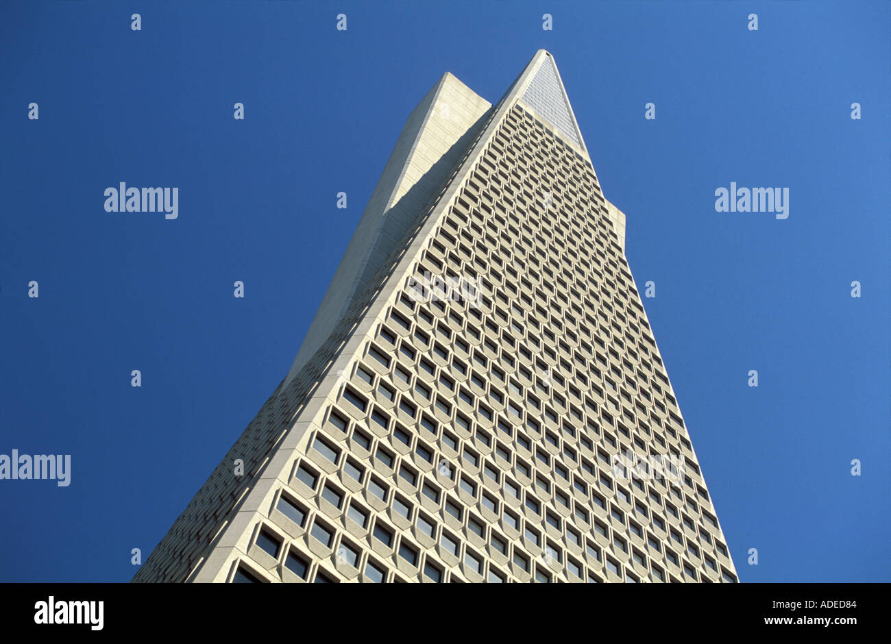 Das pyramidenförmige Hochhaus Transamerica-Firma in San Francisco, Kalifornien, USA Stockfoto