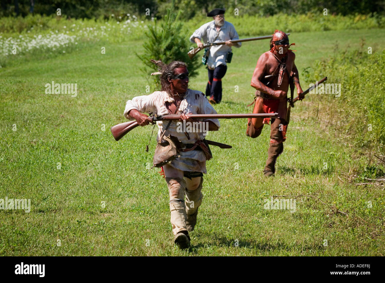 Revolutionär War Schlacht Reenactment Fort Plain New York Montgomery County Stockfoto