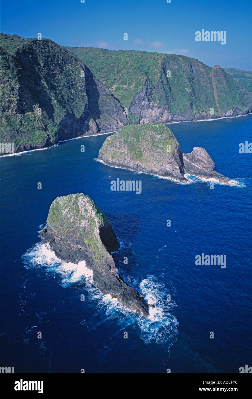 Hawaii. Paokalani Inseln. Entfernten Kohala Küste. Stockfoto