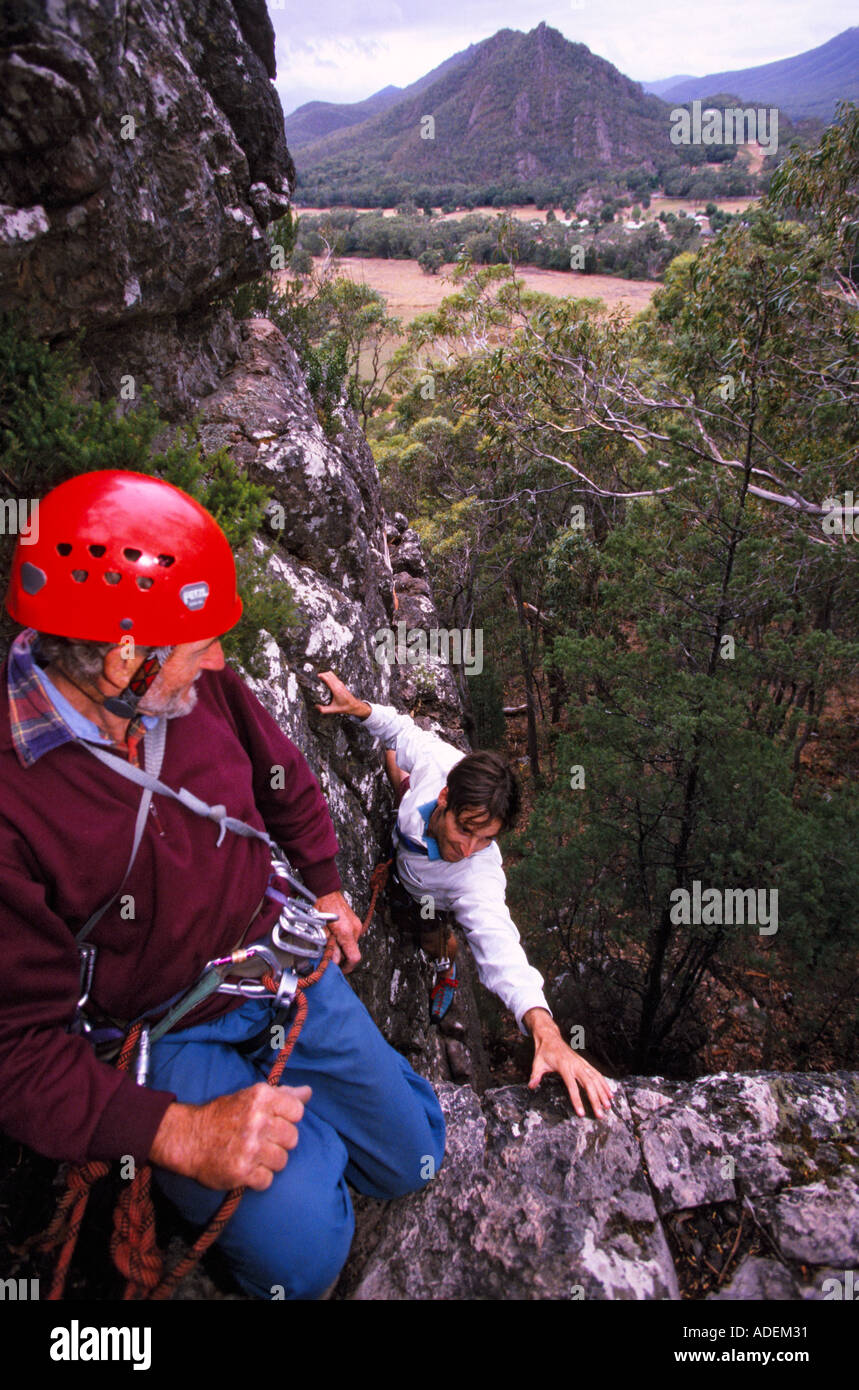 Klettern, Grampians, Australien Stockfoto