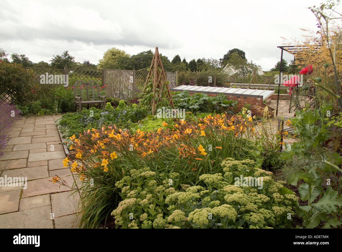 Garten Bio, Ryton, Warwickshire UK Stockfoto