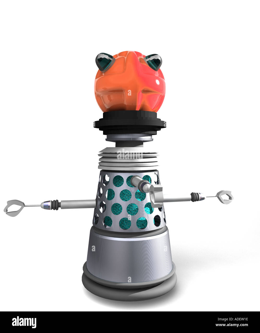 veraltete Roboter ein 1960 s oder 1970 s Ansicht der Science Fiction verwendet ein Beispiel für die Art und Weise die Zukunft wahrgenommen werden Stockfoto