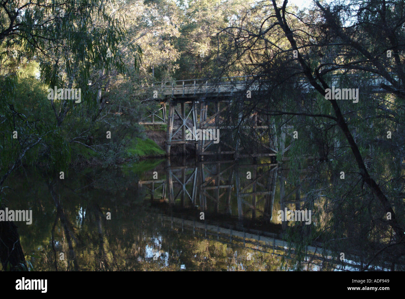 Warner Glen Brücke Margaret River Western Australia Stockfoto