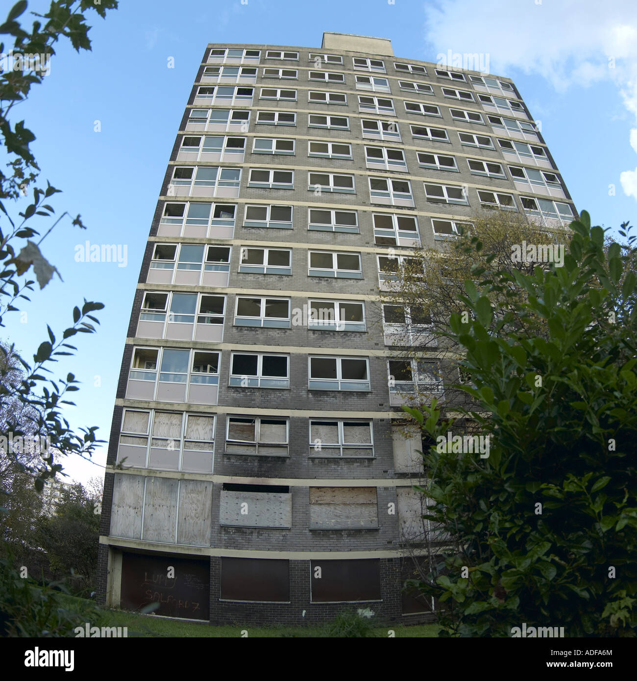 Stillgelegten Wohnungen Oldham Road Ancoats Manchester England Stockfoto