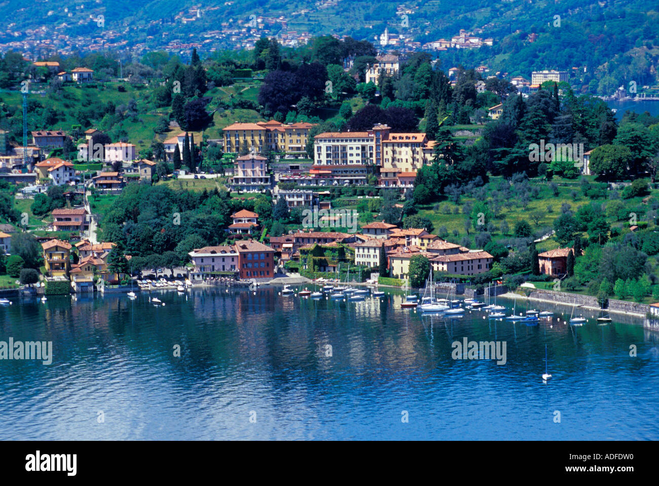 Lakeside Pescallo di Bellagio Comer See-Lombardei-Italien Stockfoto