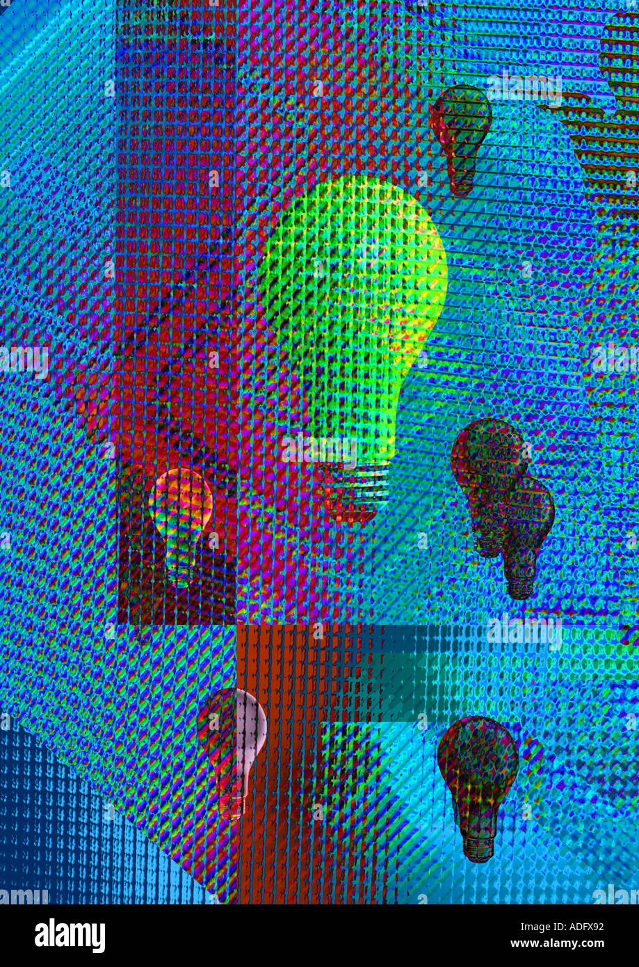 digitale Online-Idee Dot Com Geschäftsidee auf der Internet-Idee Stockfoto