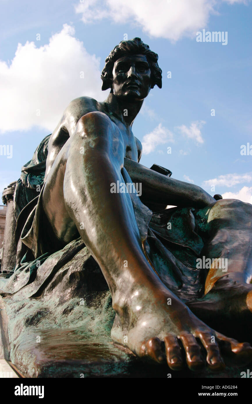 Statue am Queen Victoria Memorial vor Buckingham Palace London England Stockfoto