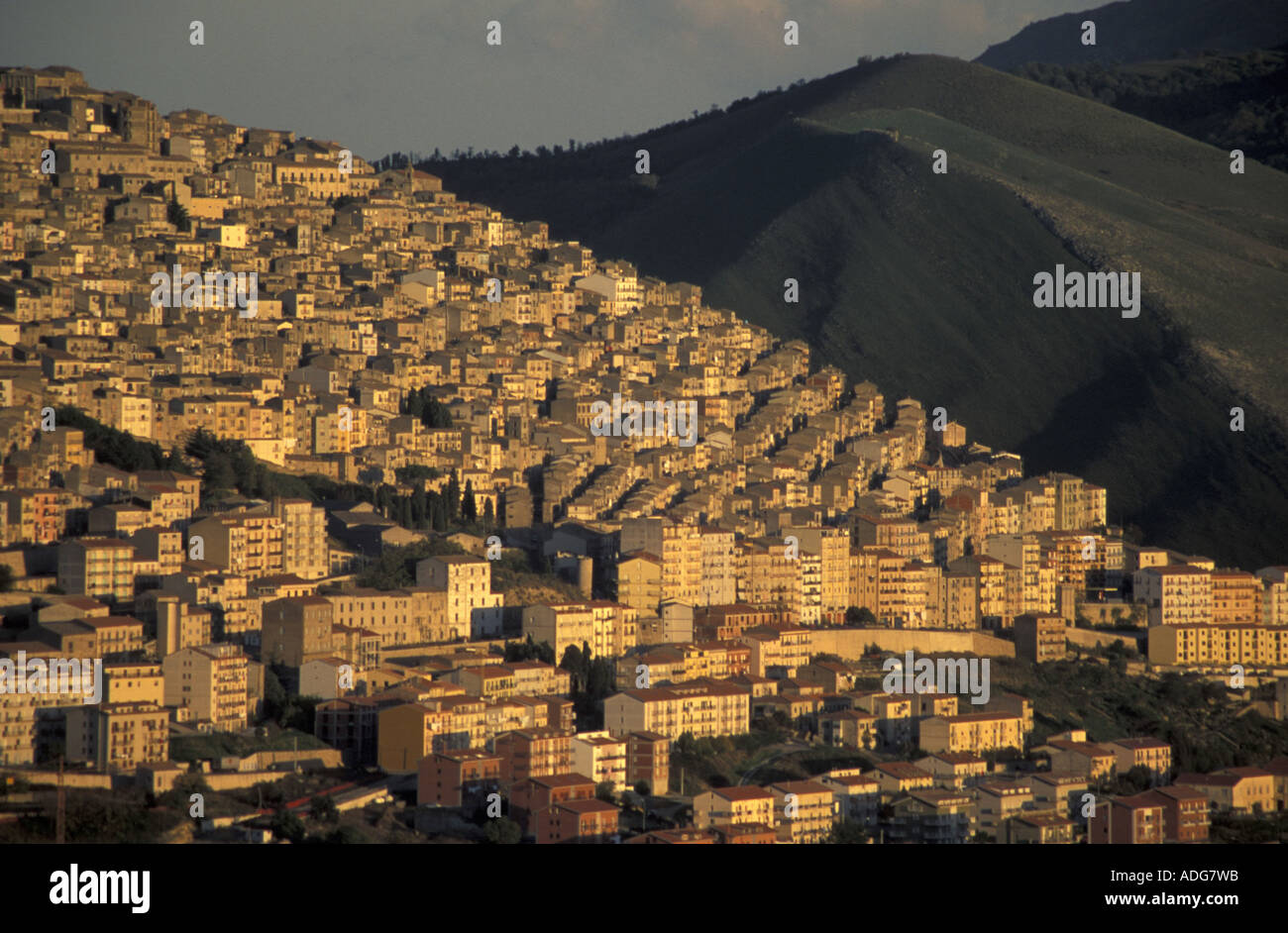 Stadtbild Gangi Sizilien Italien Stockfoto