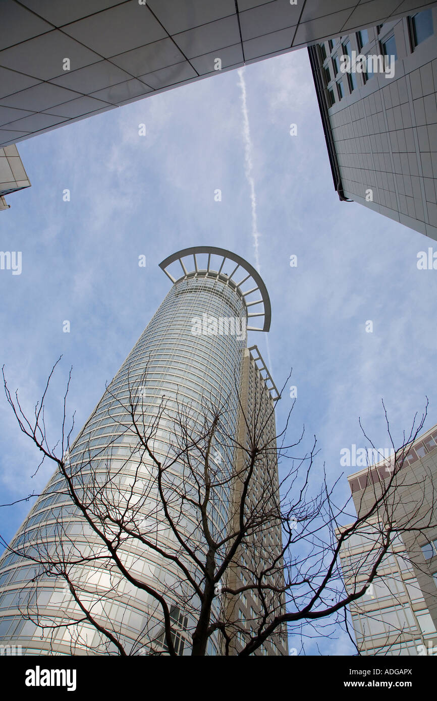 Verwaltungsgebäude, Alemanha, Alemania, Allemagne, Architektur, Architektur, Assia, Aufblick, Bank, Buerohaus, Gebäude, Stockfoto