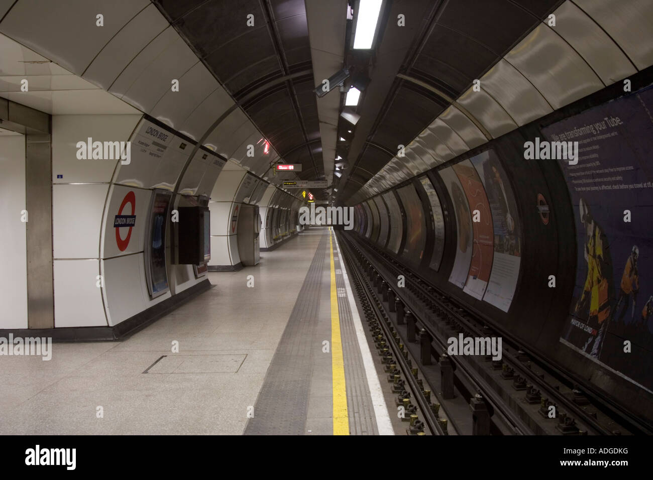 London Brücke u-Bahnstation Nordlinie London Stockfoto