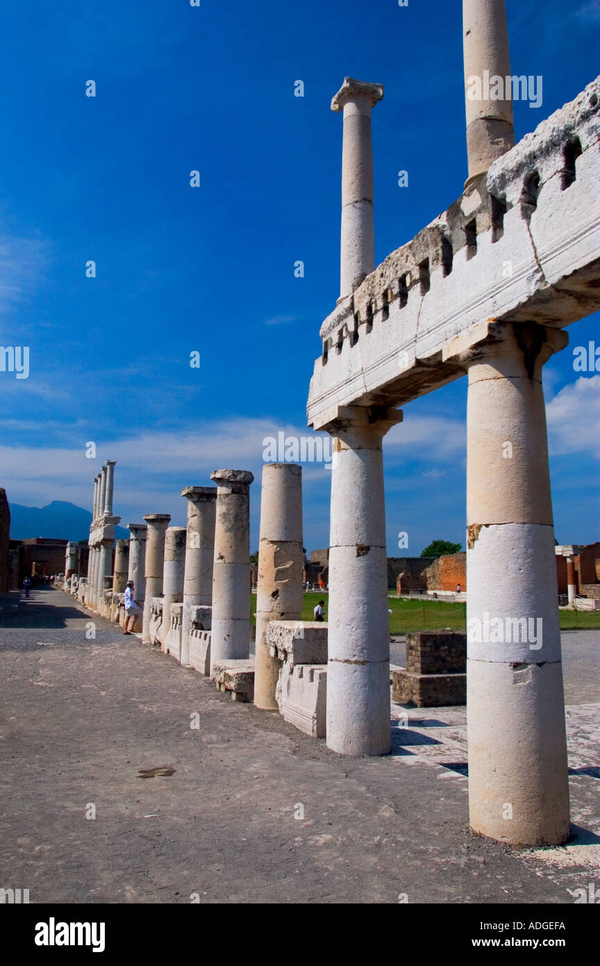 Die Forum-Pompeji-Italien Stockfoto