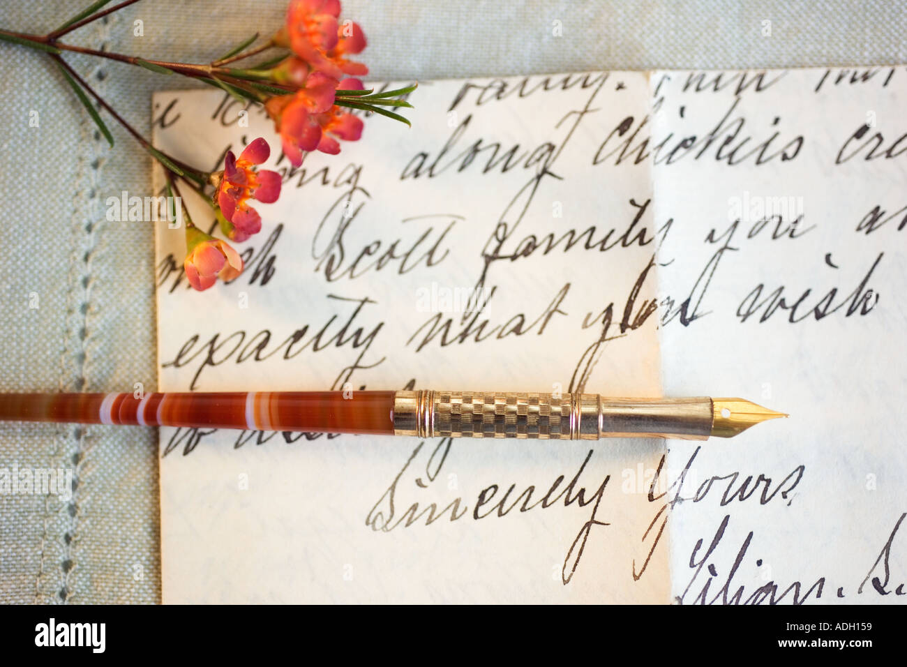 Eine persönliche note Stockfoto