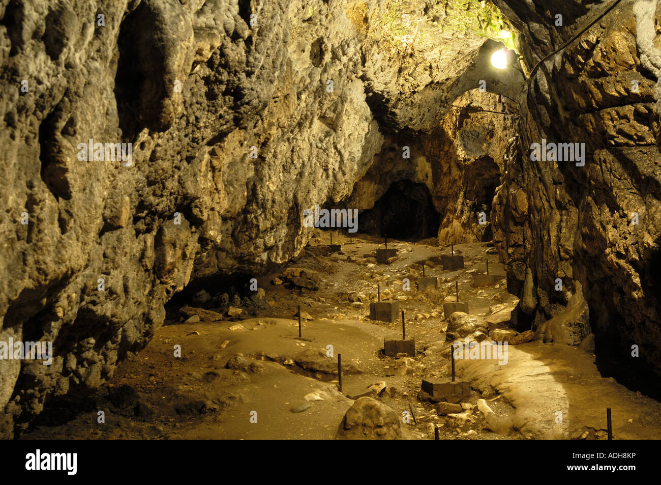 Tropfsteinhöhle bei Dambovicioara, Walachei, Rumänien Stockfoto