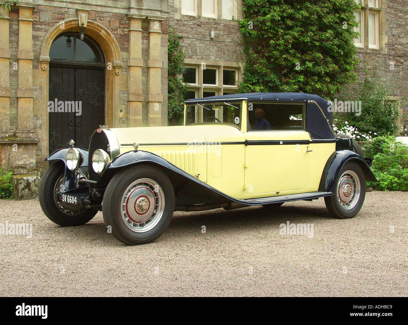 Herrn Raglans Bugatti Oldtimer Stockfoto