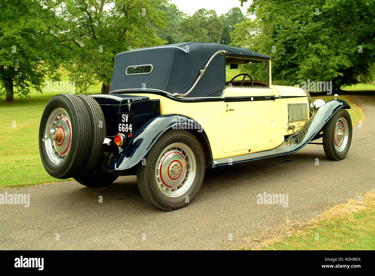Herrn Raglans Bugatti Oldtimer Stockfoto