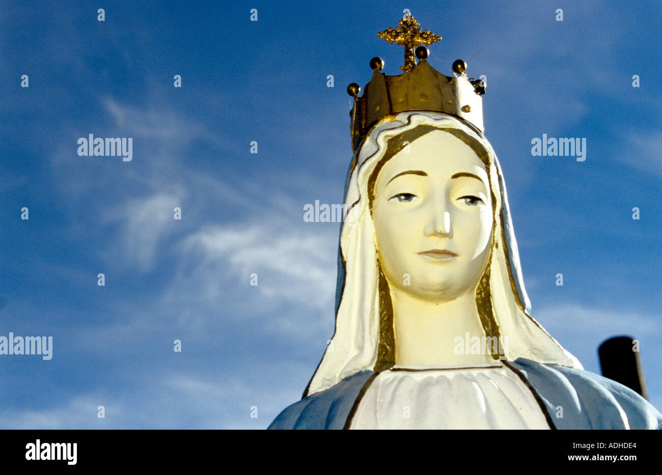 Statue der Jungfrau Maria Berg der Kreuze Siauliai Litauen Stockfoto