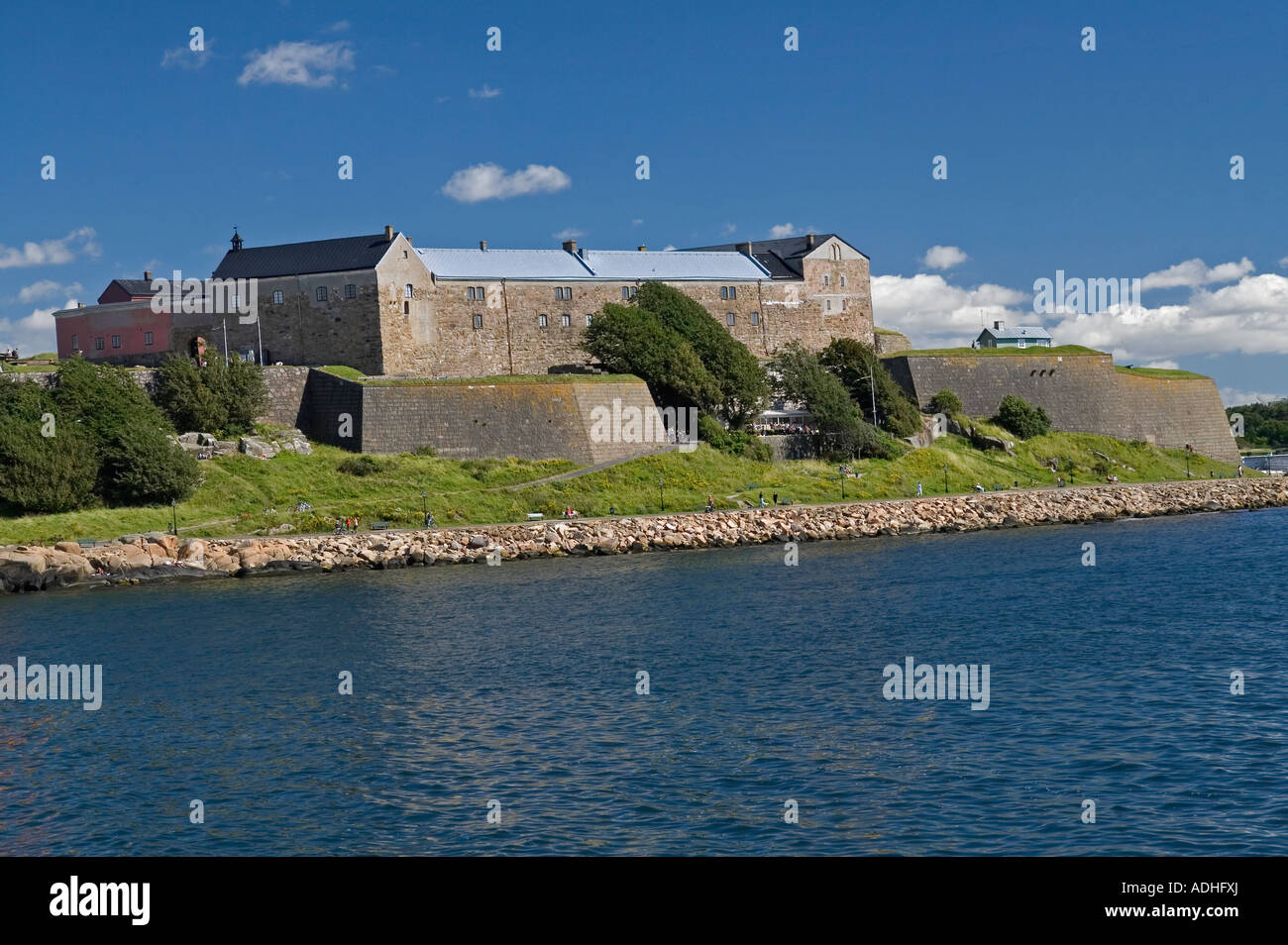 Varberg Festung Varberg Südschweden die Festung wurde 1290 erbaut. Stockfoto