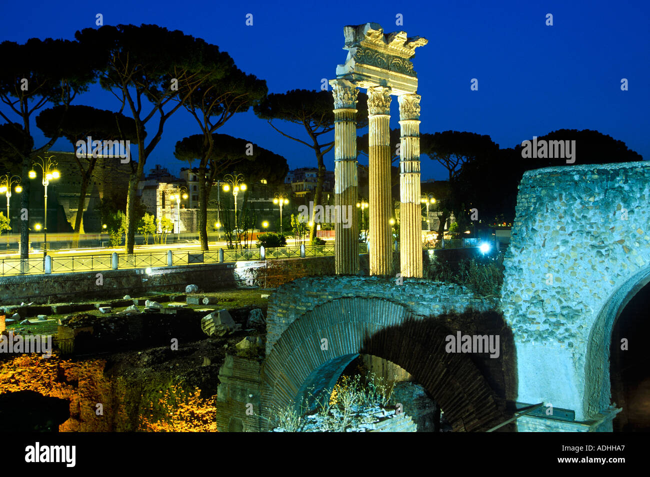 VIA DEI FORI IMPERIALI ROM Stockfoto