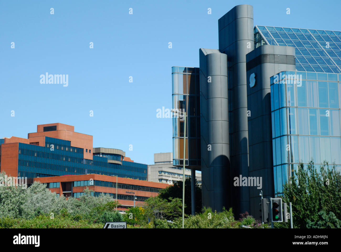 Moden Sie großen Bürogebäude in der Nähe von Alencon Link in Basingstoke, Hampshire, England Stockfoto