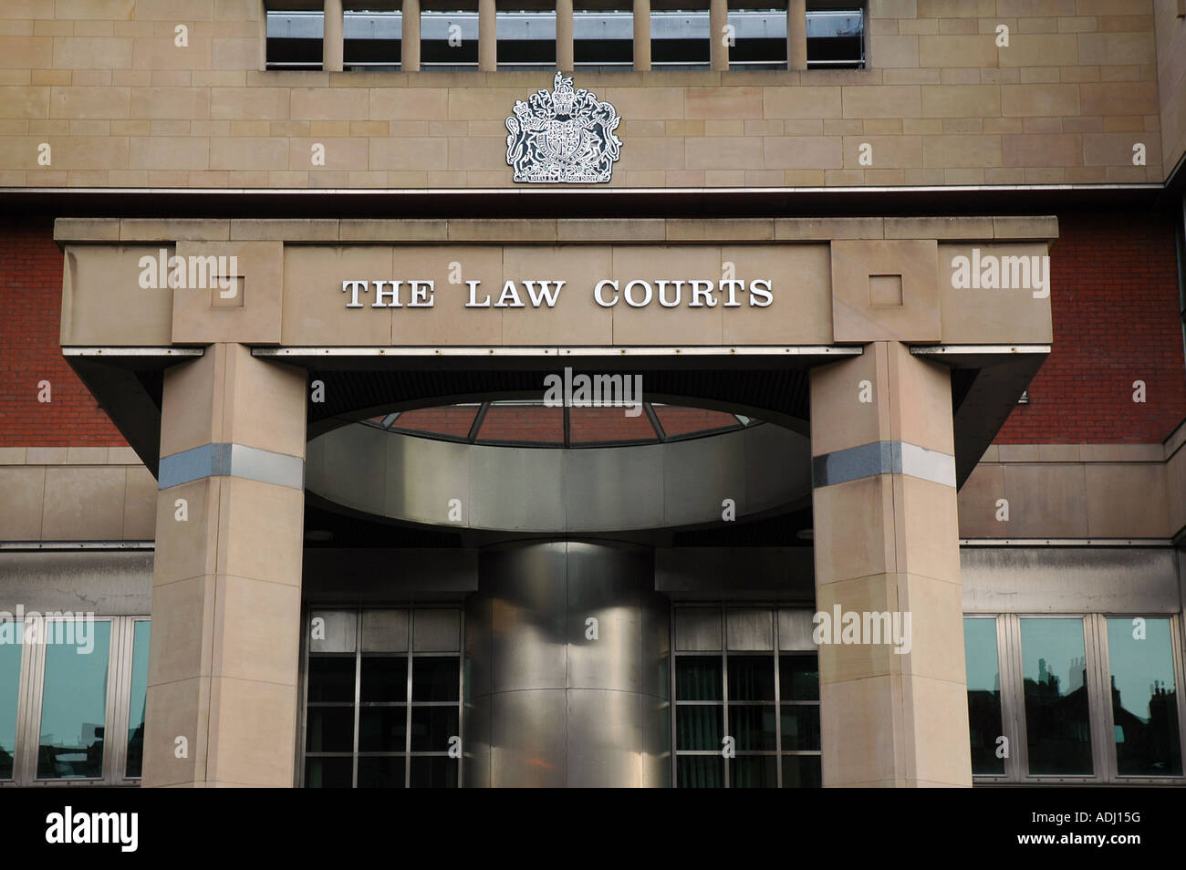 Äußere Detail von Sheffield Law Courts South Yorkshire UK Stockfoto