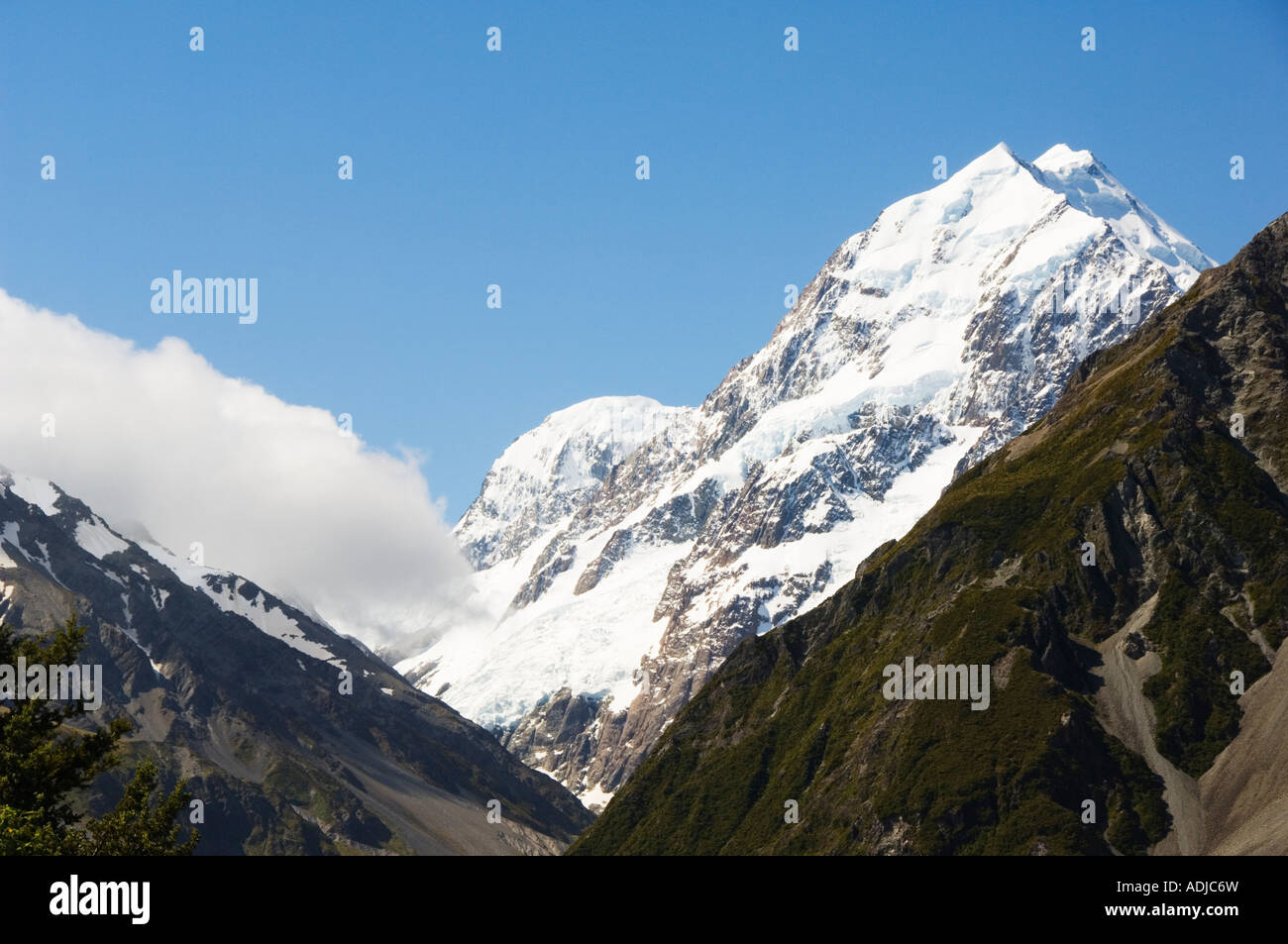 Neu Zealand Süd Insel Mackenzie Country Mount Cook National Park Stockfoto