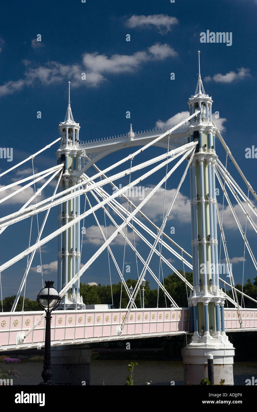 Albert Bridge Battersea London England Stockfoto