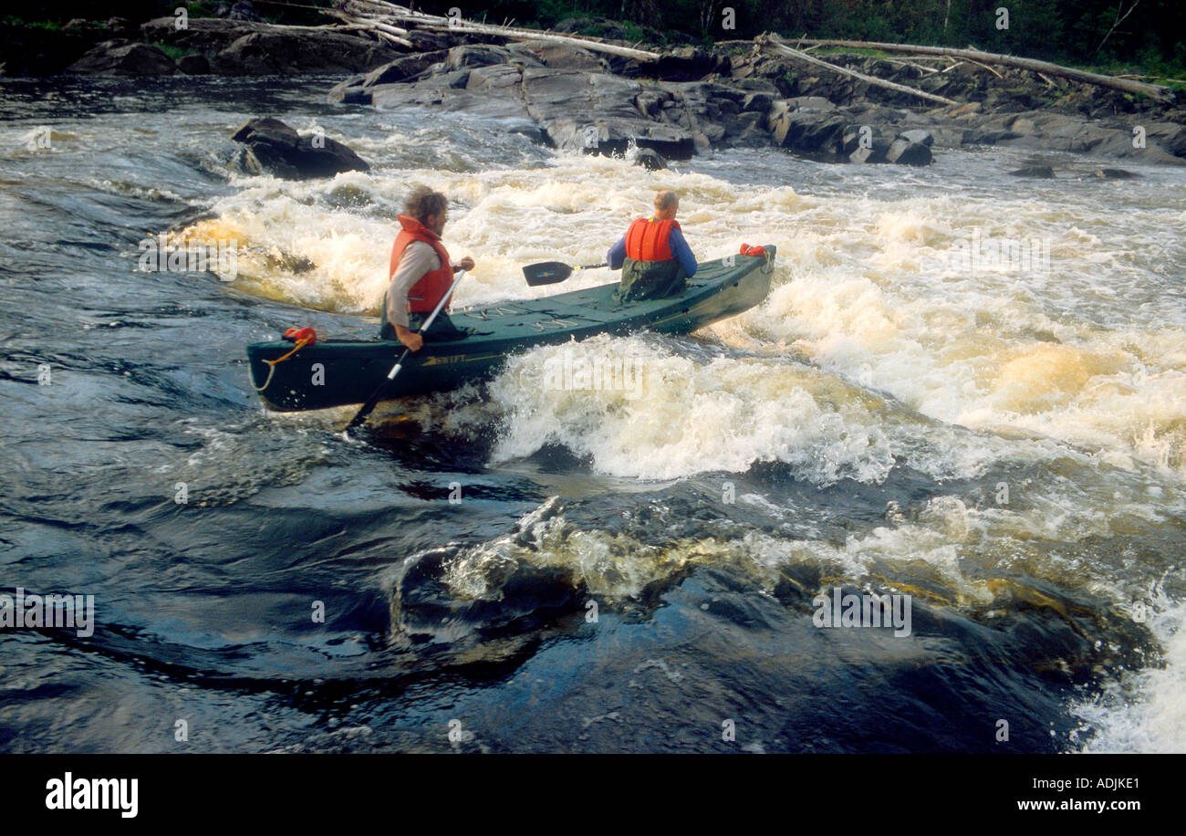 Outdoor-Abenteuer Wildnis Aktion Kanu Stockfoto