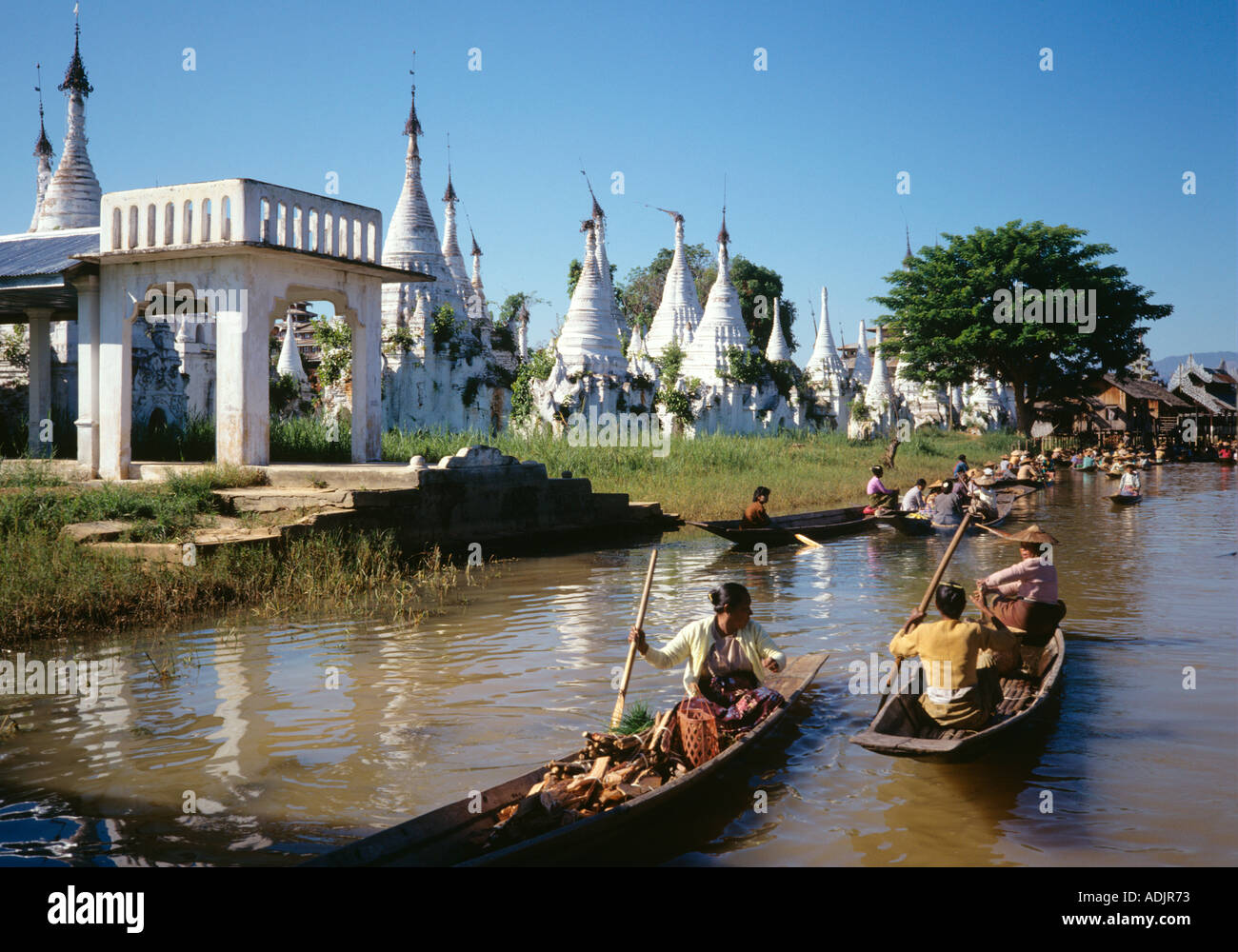 Myanmar Inle Lake Ywama Dorf schwimmenden Markt Stockfoto