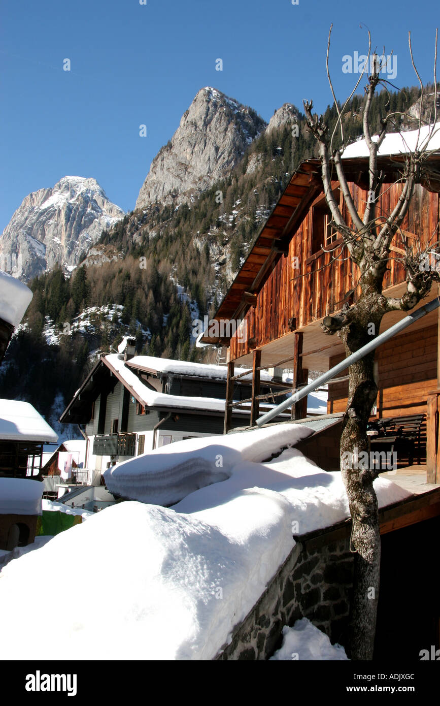 Italien Tyrol Marmolada Sottoguda Stockfoto