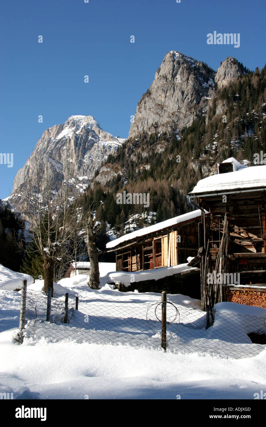 Italien Tyrol Marmolada Sottoguda Stockfoto