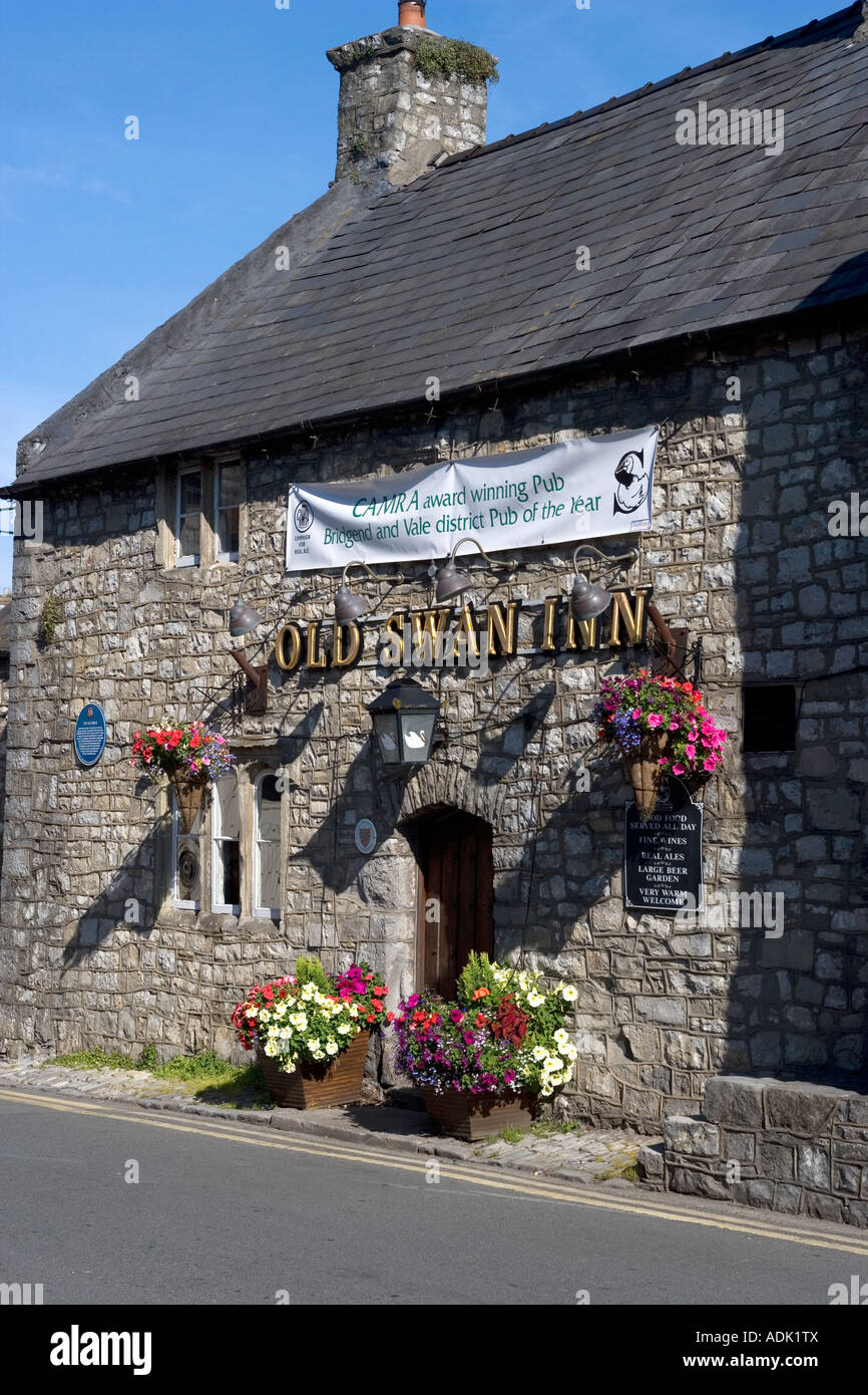 Die alten Swan Inn Llantwit Major Glamorgan Südwales Stockfoto