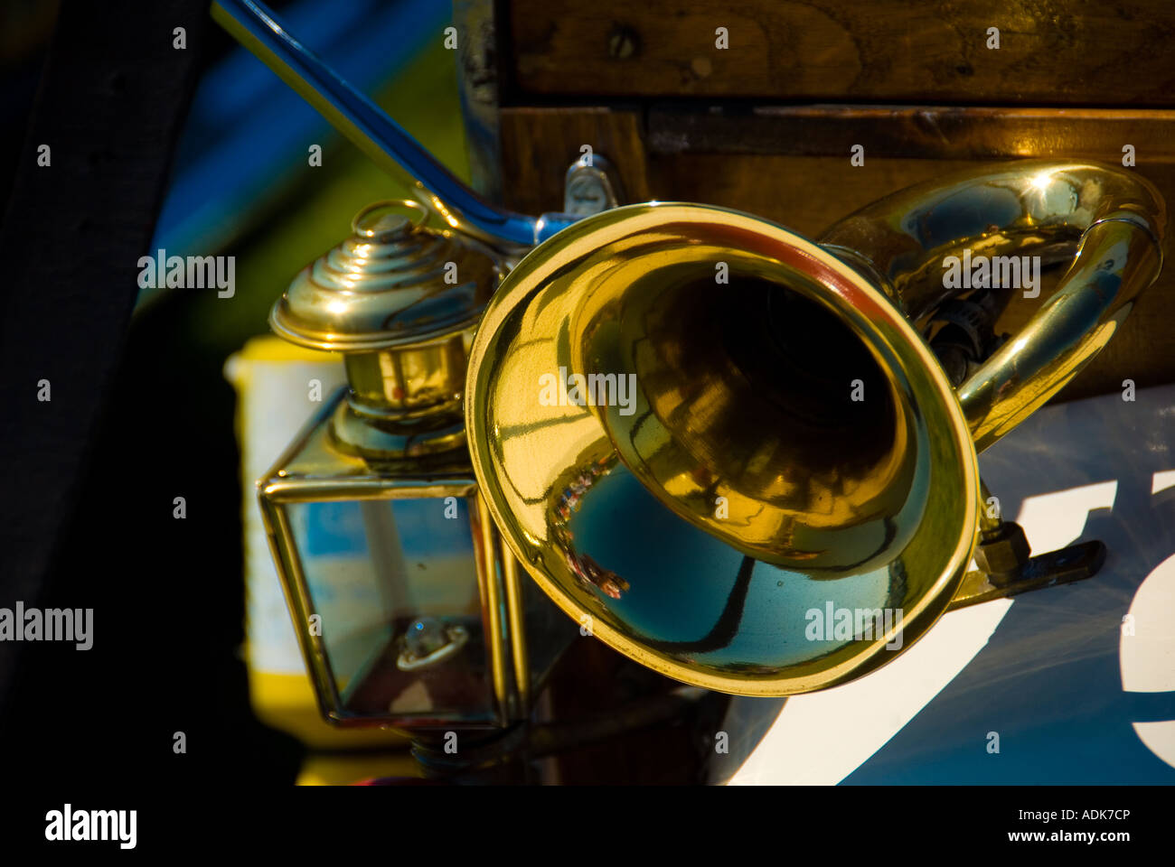 Oldtimer-Horn Stockfoto