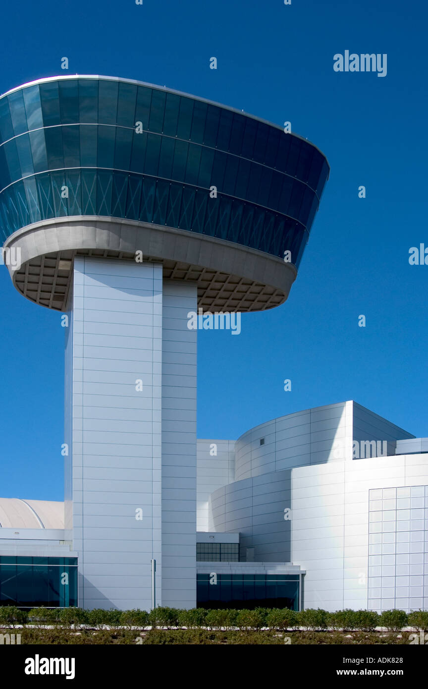 Smithsonian Air Space Museum am Flughafen Dulles in Washington, D.C. Stockfoto