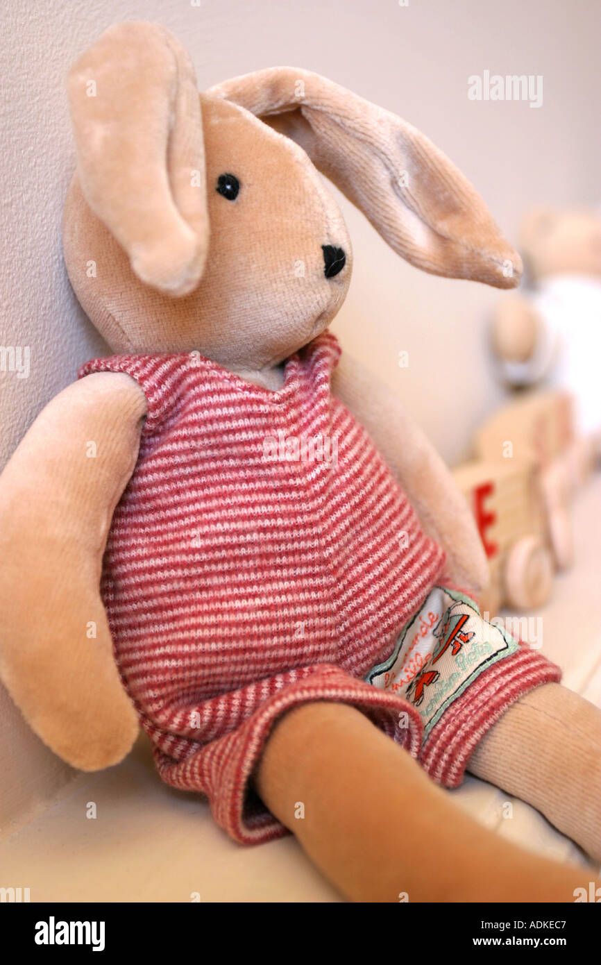 Spielzeug-Kaninchen Stockfoto
