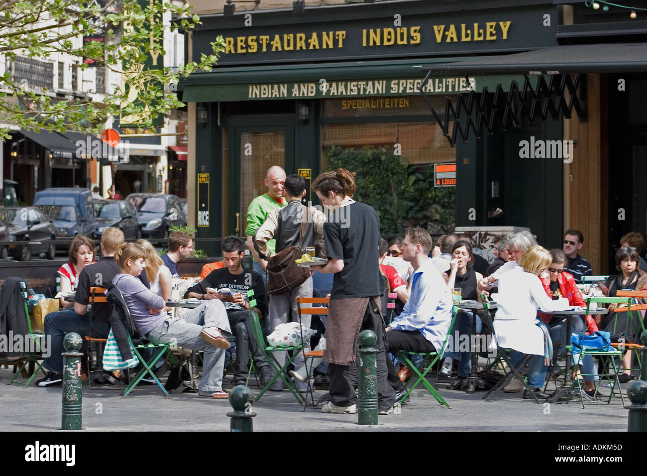 St. Gery Bezirk Brüssel Belgien Stockfoto