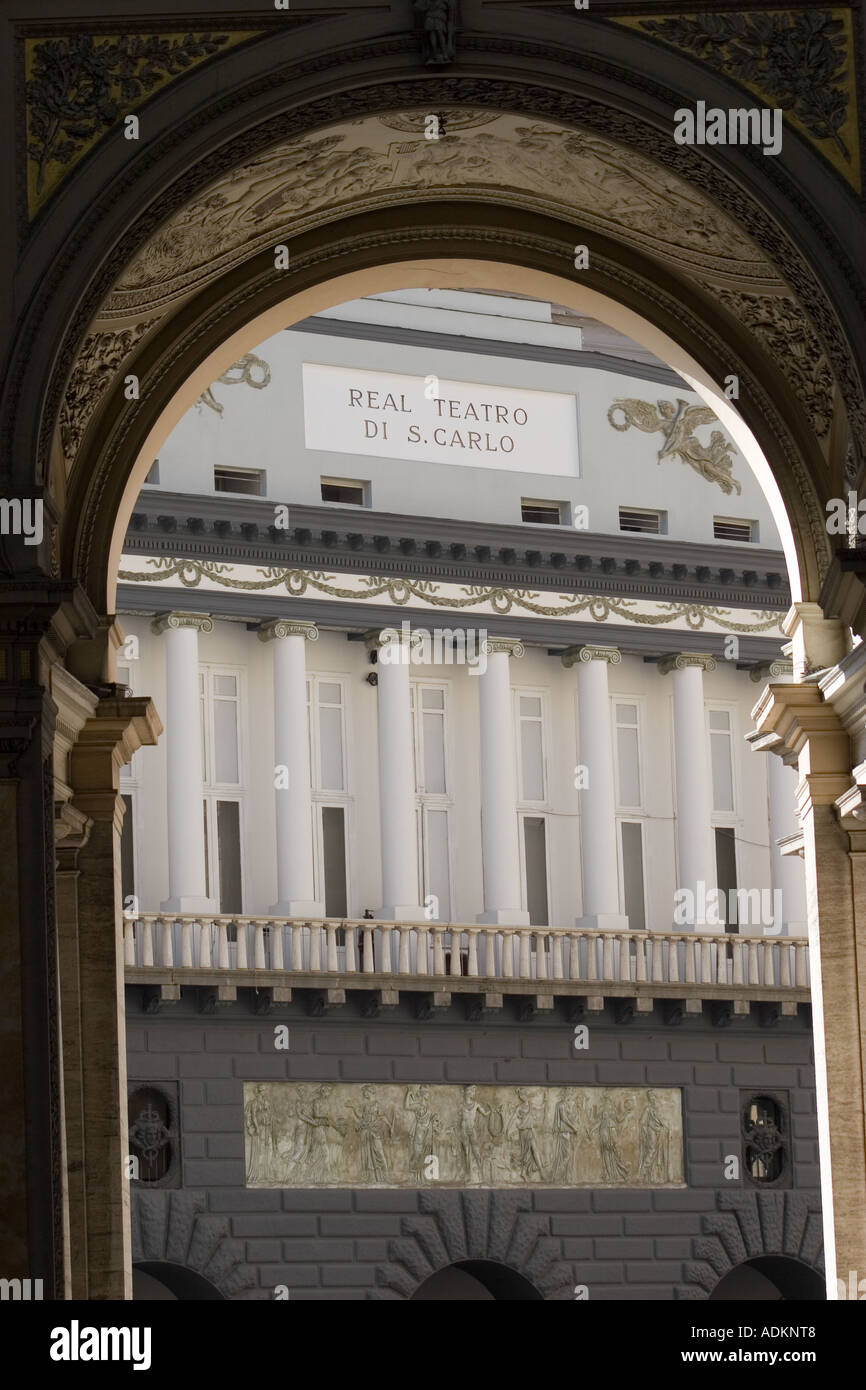 Real Teatro di San Carlo Italien Neapel Stockfoto