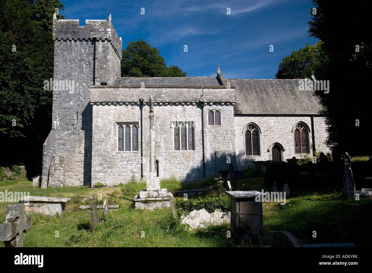 Kirche St. Donats South Glamorgan Wales Stockfoto