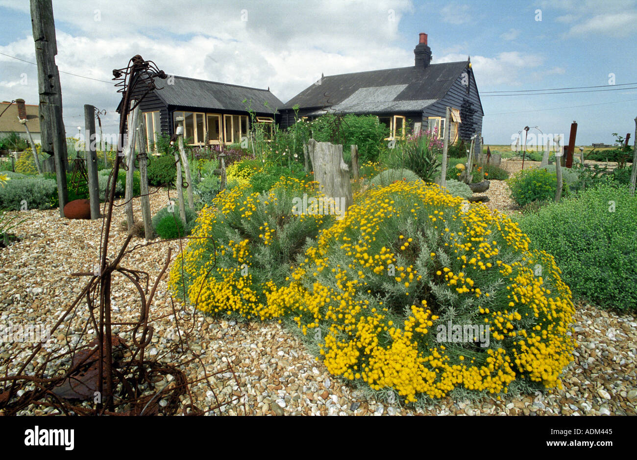 Prospekt Haus Haus des verstorbenen Dramatikers Derek Jarman Dungeness Kent fotografieren Jason Bye Stockfoto