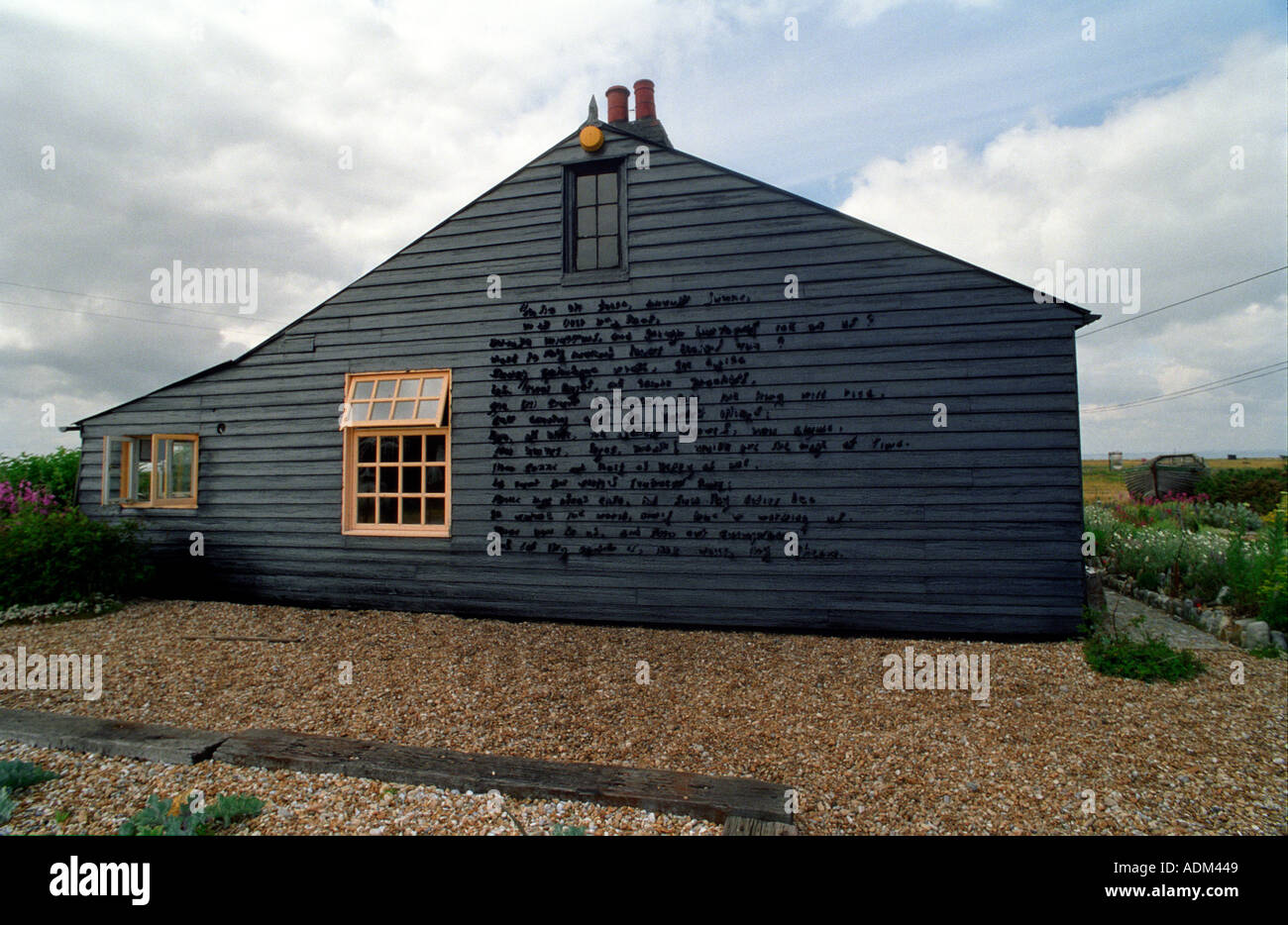 Prospekt Haus Haus des verstorbenen Dramatikers Derek Jarman Dungeness Kent fotografieren Jason Bye Stockfoto